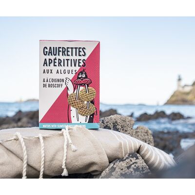 Gaufrettes BIO à l'oignon de Roscoff et aux algues 40g