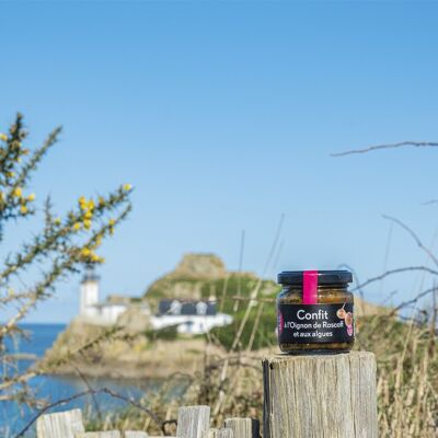 Confitado con cebolla Roscoff y algas bretonas 100g - ECOLÓGICO