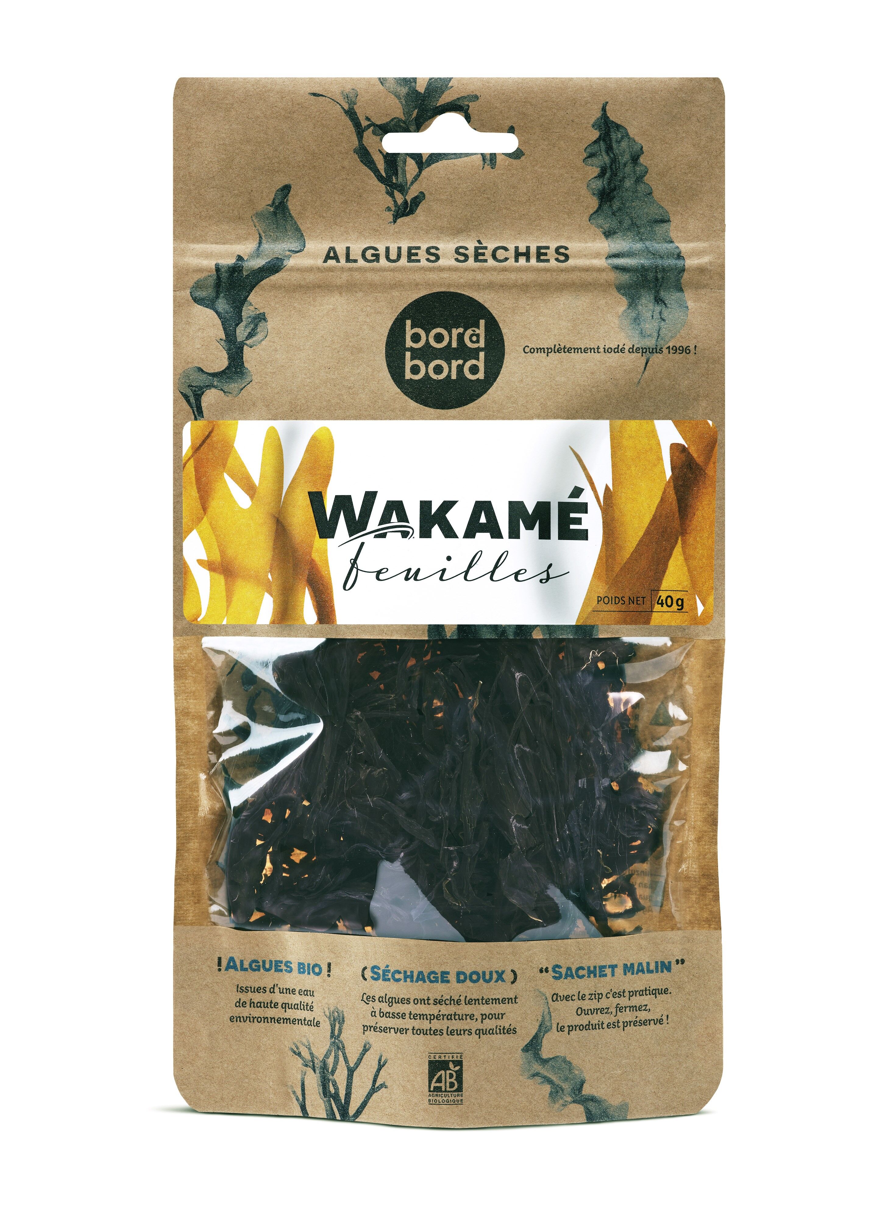 Wakame biologico in fogli 40g