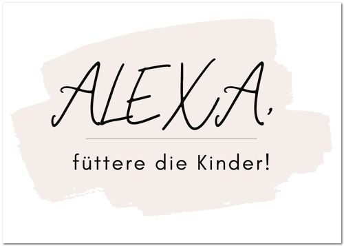 Postkarte "Alexa"