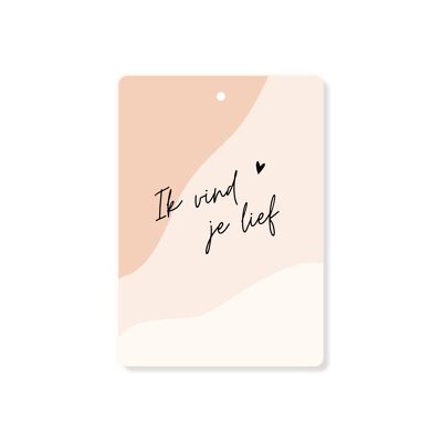 Mini card I love you