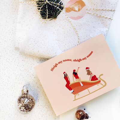 Postcard Party Collection: Sleigh my name