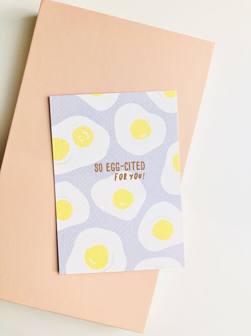 Postkaart Egg-cited