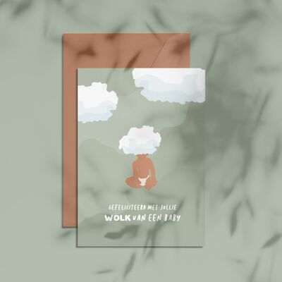 Postkarte Wolke eines Babys