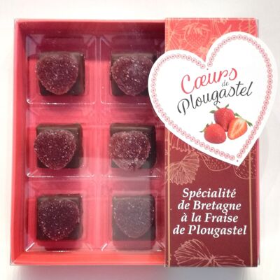 Boxes of 9 Chocolates "Hearts of Plougastel"