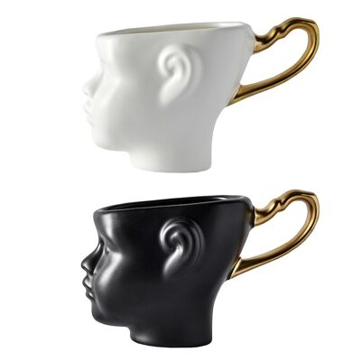 Bicchieri - Face Cups - Set - Tazzina da caffè - Stoviglie