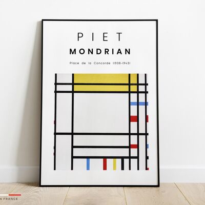 Affiche Place de la Concorde Piet Mondrian