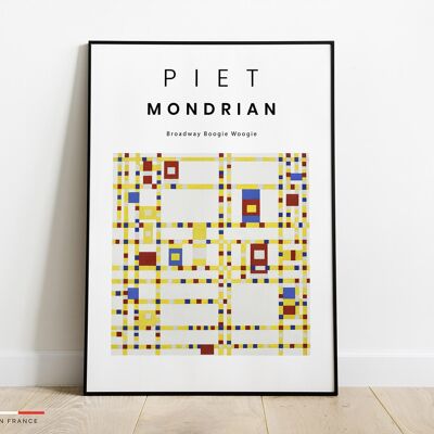 Affiche Broadway Boogie Woogie Piet Mondrian -42x59,4cm
