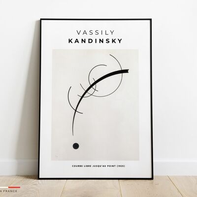 Affiche Courbe libre jusqu'au point Vassily Kandinsky -42x59,4cm