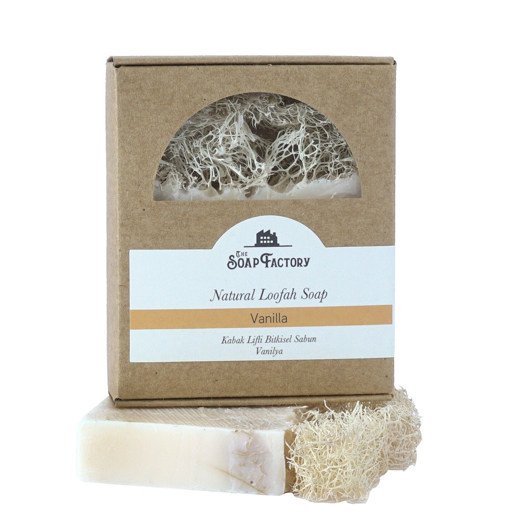 The Soap Factory Sapone Loofah Fibra di Zucca Naturale VANIGLIA 120 g