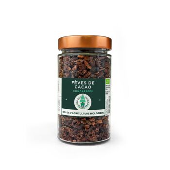 Fèves de cacao Bio - Concassées crues séchées - 100g 2