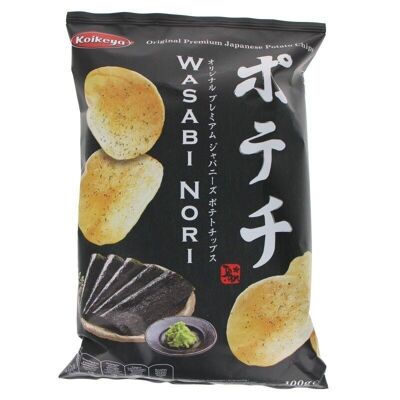 Chips japonaises goût Wasabi & Nori 100g