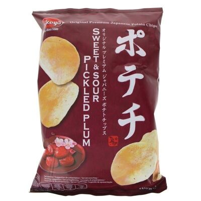 Chips de goût pasas japonesas Umeboshi 100g