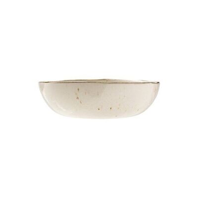 Cuenco de cerámica blanco arena 19cm