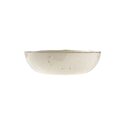 Ceramic salad bowl sand white 27cm