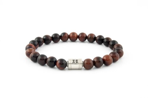 Silver Classic | Red Tiger Eye | 8mm
