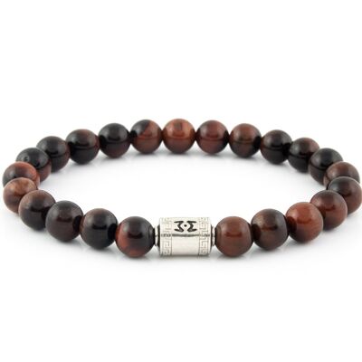 Silver Classic | Red Tiger Eye | 8mm