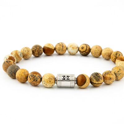 Silver Classic | Matte Picture Jasper | 8mm