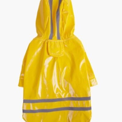 Imperméable pour chien avec reflet. Petits et moyens chiens - Jaune