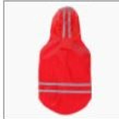 Dog raincoat with reflection. Small & Medium Dogs - Red