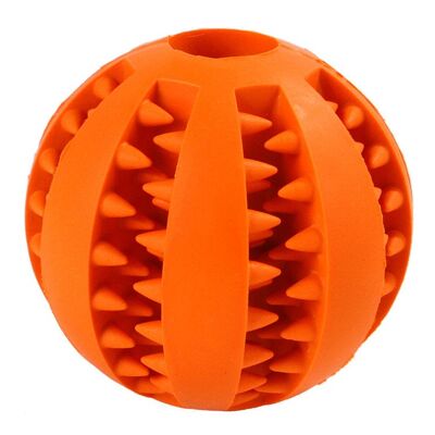 Dental Care Pet Ball with Nubs 5cm - Orange
