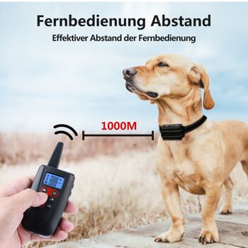 Dresseur de chien à distance 526-1 jusqu'à 1000M avec son, lumière et vibration. Robuste, tout temps, pour toutes les tailles de chiens. 7