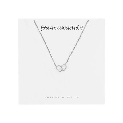 Necklace set share - forever connected - two ovals - adult - 1 piece - silver