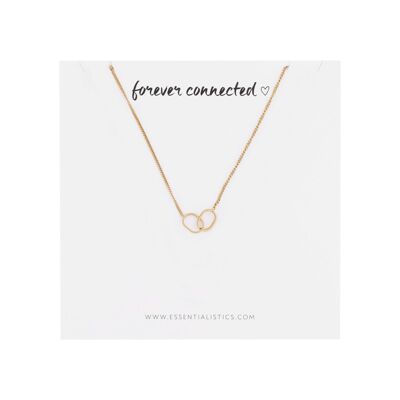 Necklace set share - forever connected - two ovals - adult - 1 piece - gold