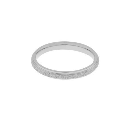 Ring fine glitter - size 19 - silver