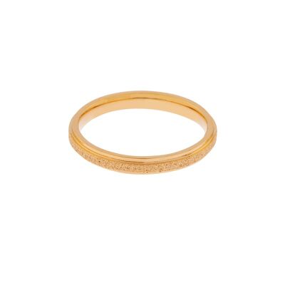 Ring fine glitter - size 18 - gold