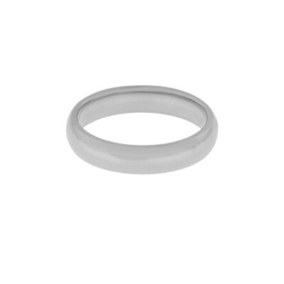 ANILLO BASIC REDONDO GRANDE - TALLA 17 - PLATA