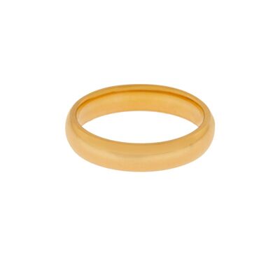 Ring basic round large - size 17 - gold