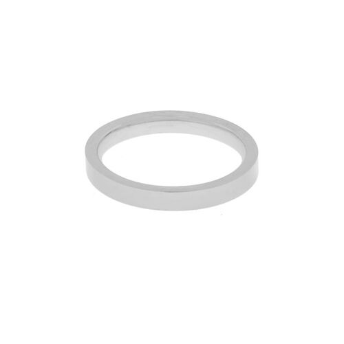 Ring basic square large - size 19 - silver