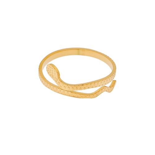 Ring fine snake - one size - gold