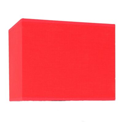 Abat-jour rectangulaire rouge largeur 20cm