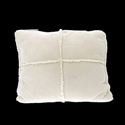 Coussin façon mouton blanc 45x45cm