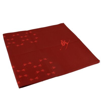 Chemin de table Schuss rouge 200x50cm
