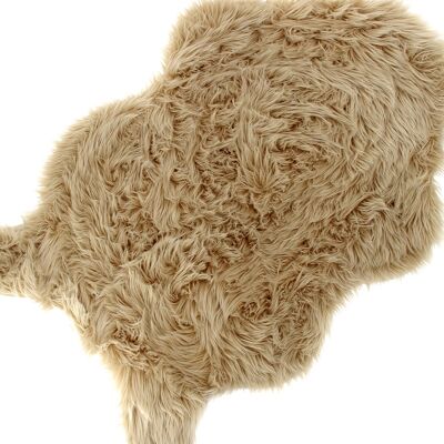 Peau de mouton synthétique beige 90x60cm