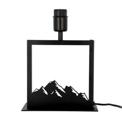 Lampe à poser cadre noir montagne