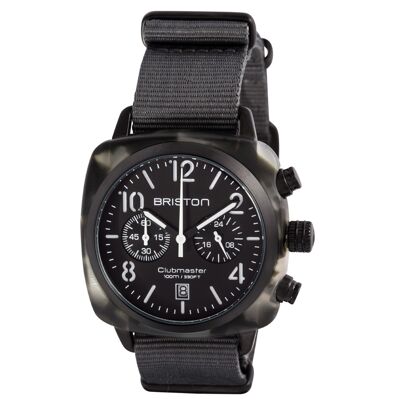 Clubmaster Classic Chrono acetate mat alpine hunter cadran noir