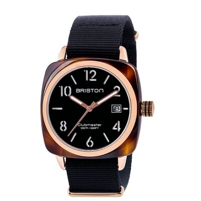 Clubmaster Classic HMS acetate PVD or rose cadran noir