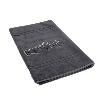 Tapis de bain Stars & Ski anthracite 90x50cm