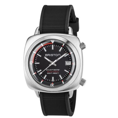 Clubmaster Diver acier brossé cadran noir