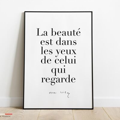 Affiche Citation Oscar Wilde -42x59,4cm