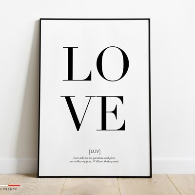 Affiche Love -42x59,4cm