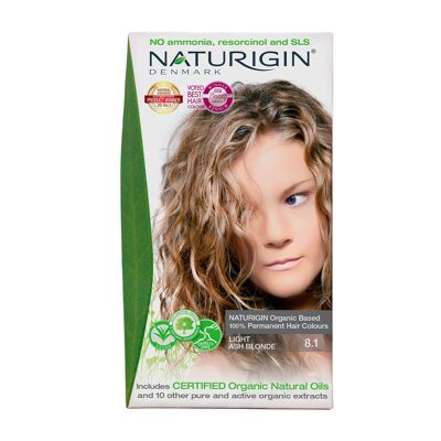 NATURIGIN Coloration Cheveux Blond Clair Cendré 8.1