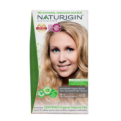 NATURIGIN Coloration Cheveux Beige Blond Doré 10.3
