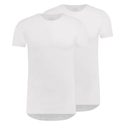 T-shirt ronde hals Slim fit 2-Pack