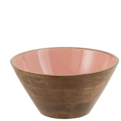 bol madera de mango rosa enamel medium