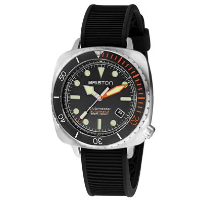 Clubmaster Diver Pro acier brossé cadran orange